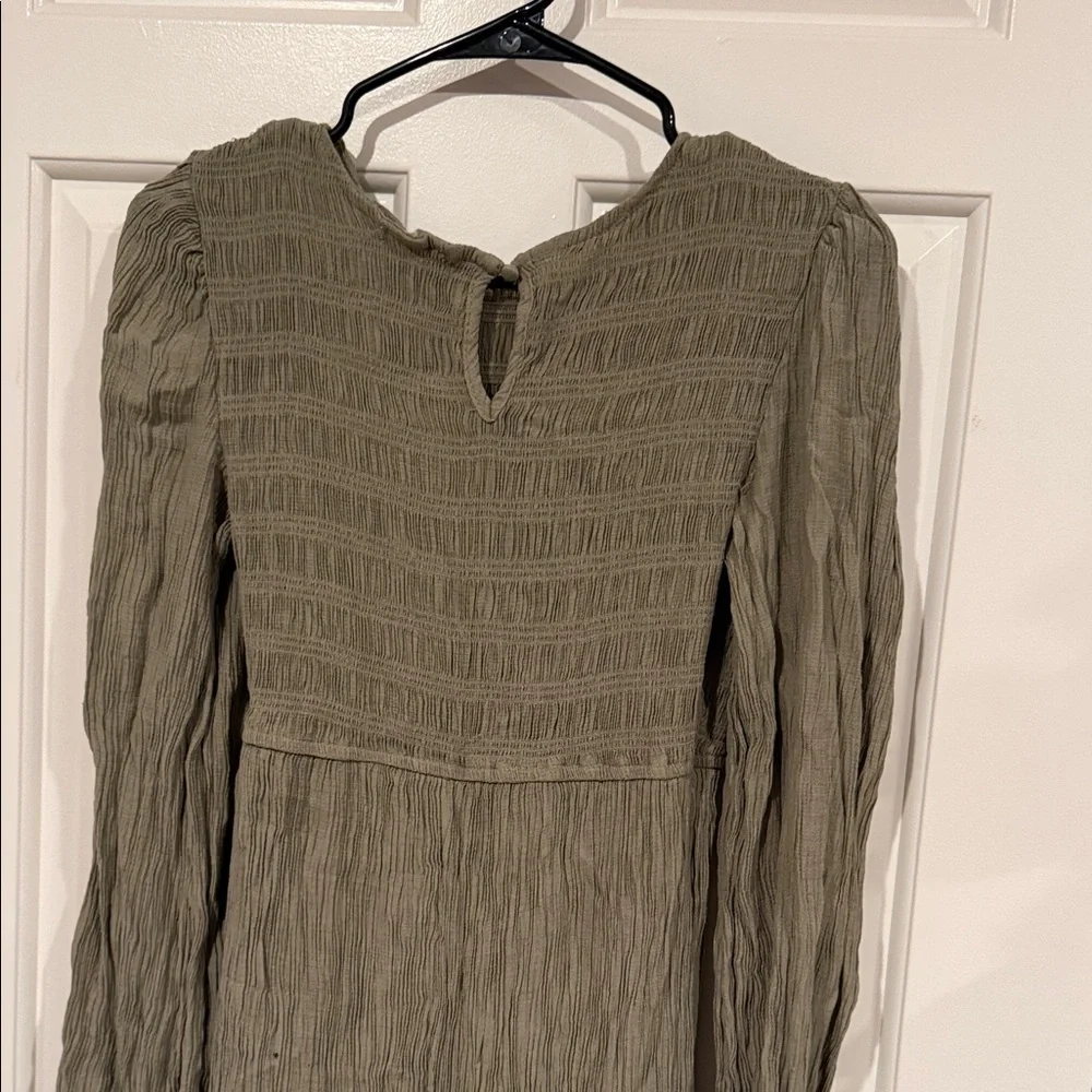 Chic Olive Long Sleeve Dress - Picture 5 of 8